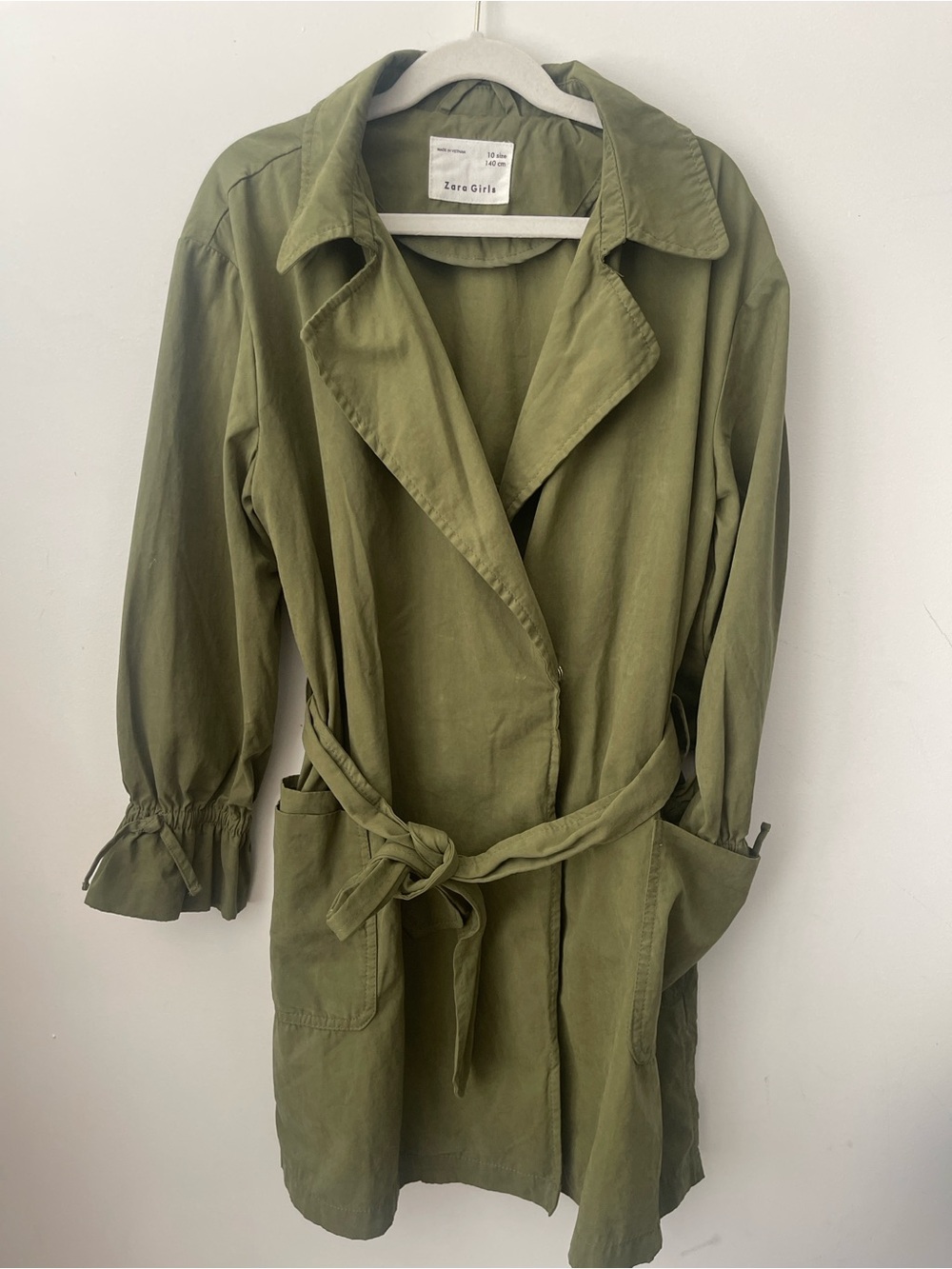 Zara Kids Olive green trench jacket 🧥